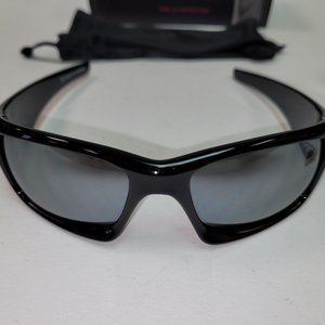 Serfas Mash Sunglasses Gloss Black With Silver Lenses #5011 Retail $50